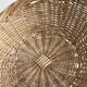 Large antique woven wicker basket with handle.