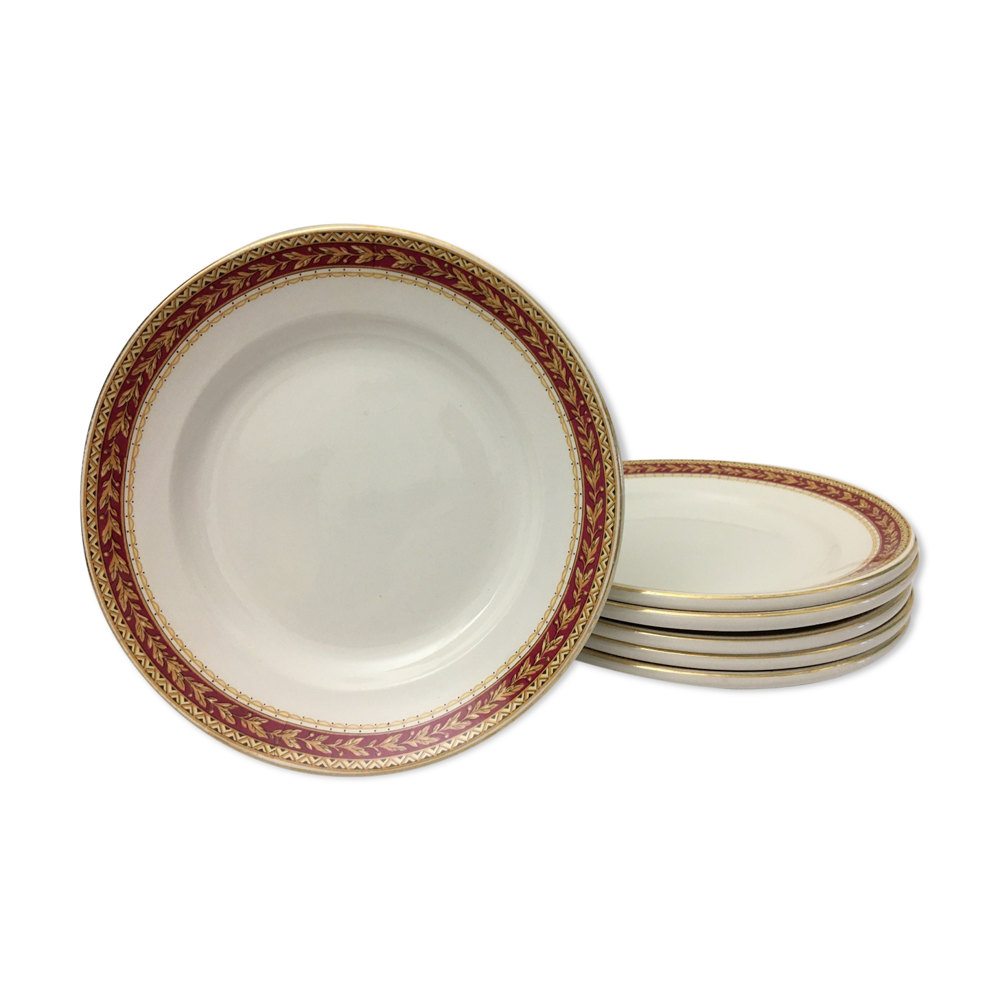 Set of 6 Dessert Plates "Britamic Lifelong Ironstone England"