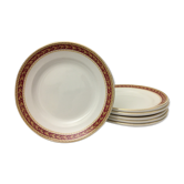 Lot de 6 assiettes à dessert “britamic lifelong ironstone england”