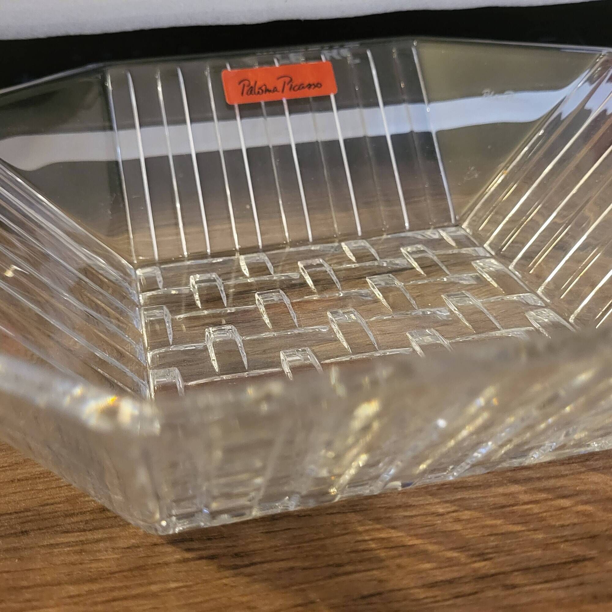 Salad bowl, crystal bowl by Paloma Picasso for Villeroy and Boch.