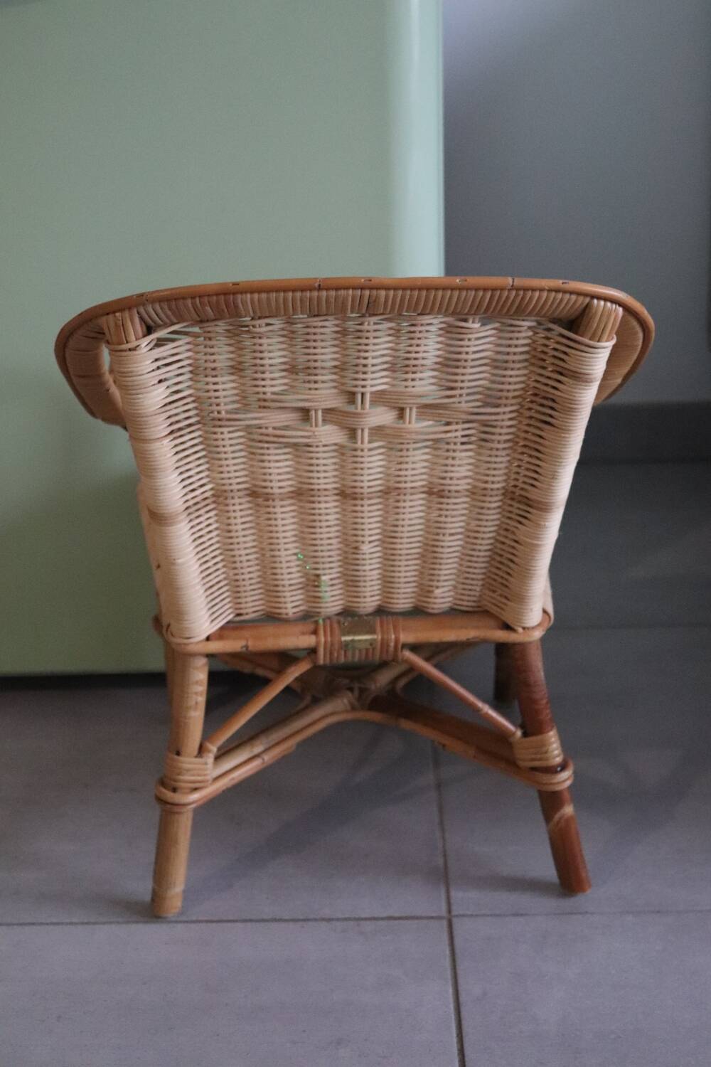 Children's rattan armchair