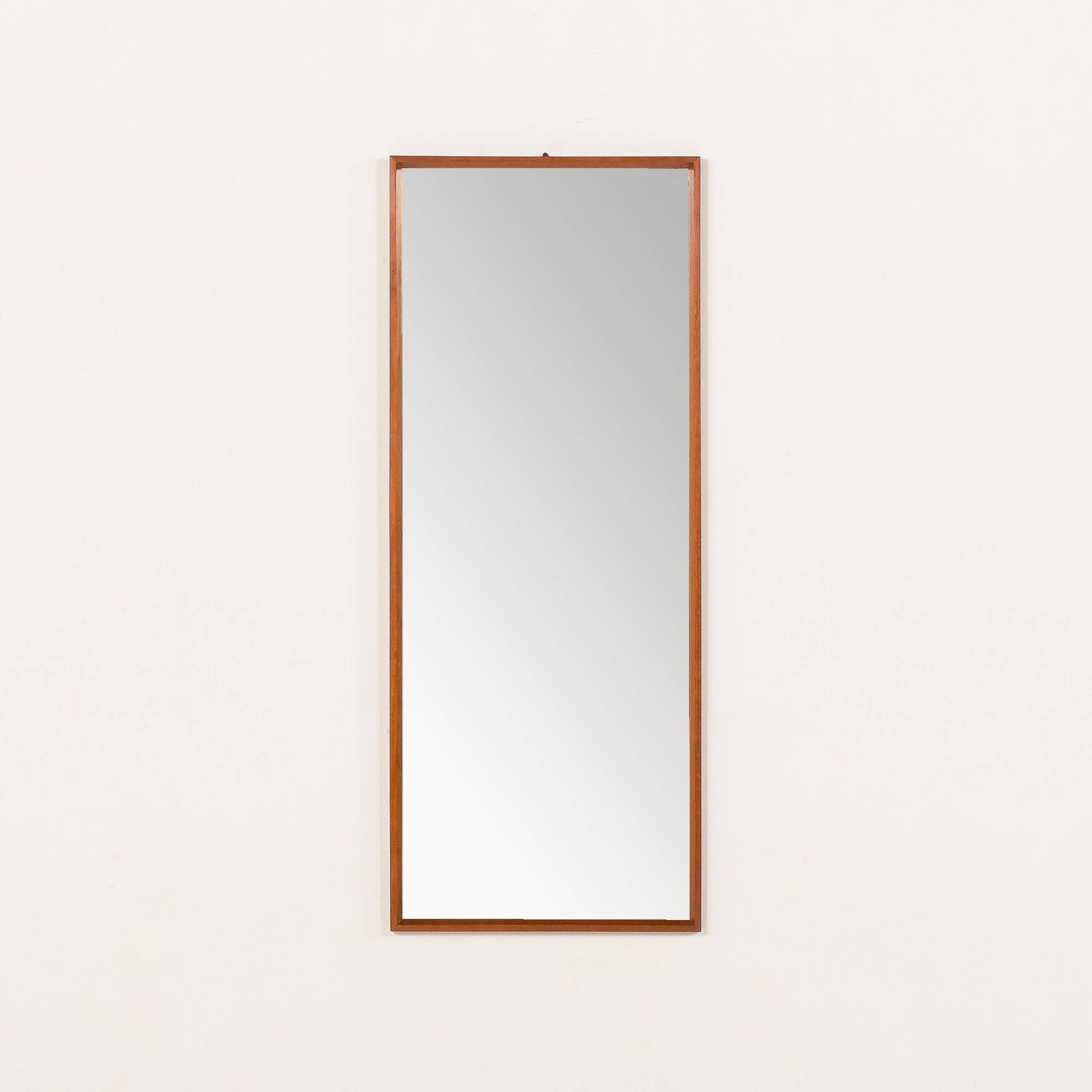 Danish mid-century full size teak mirror, 1960s