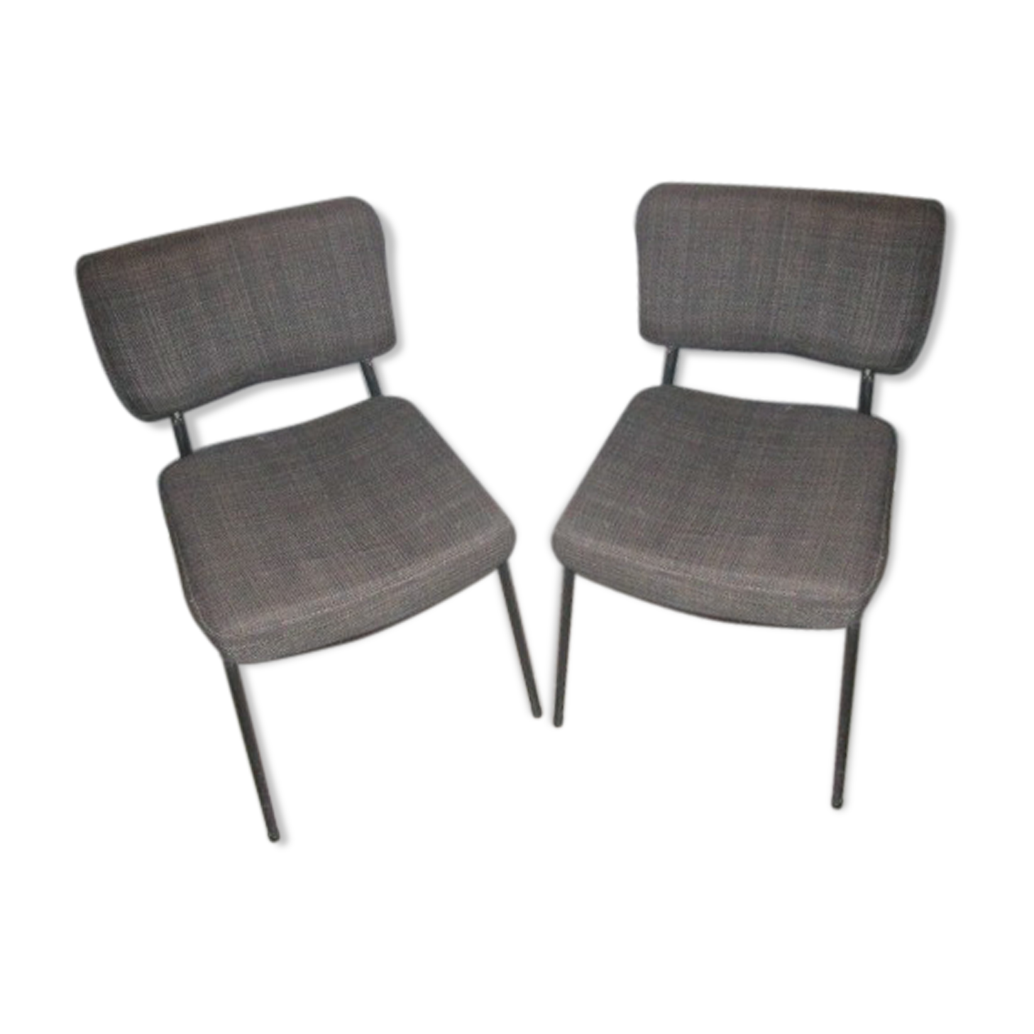 Paire de chaises André Simard-Airborne des années 50