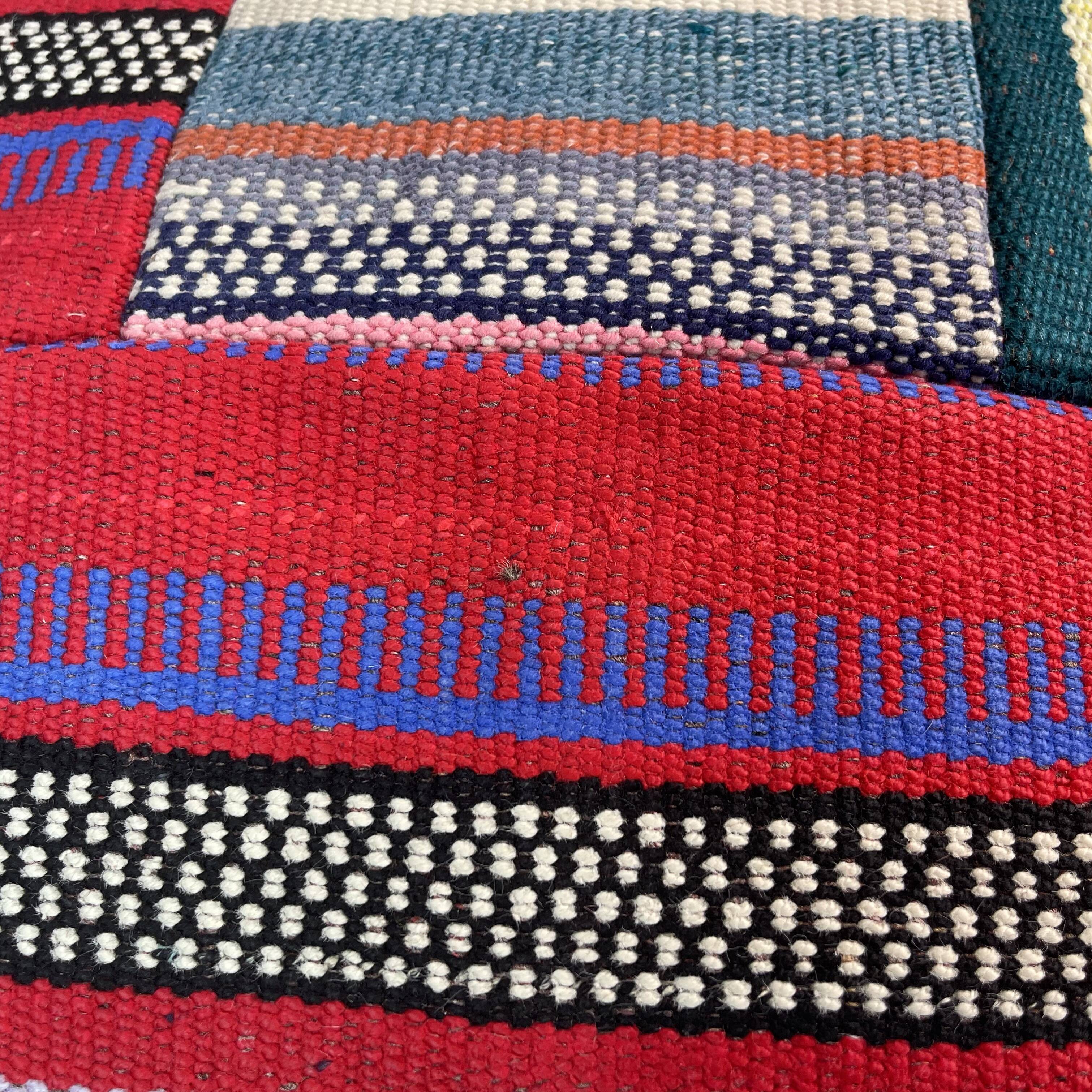 Vintage turkish kilim cushion cover 40x40cm