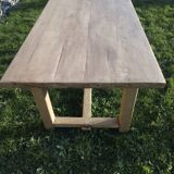 Solid oak farmhouse table
