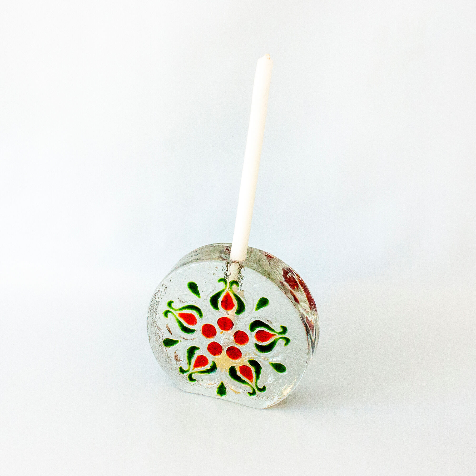 WALTHER Glas Crystalline Solifleur Vaser 1960s Western Germany