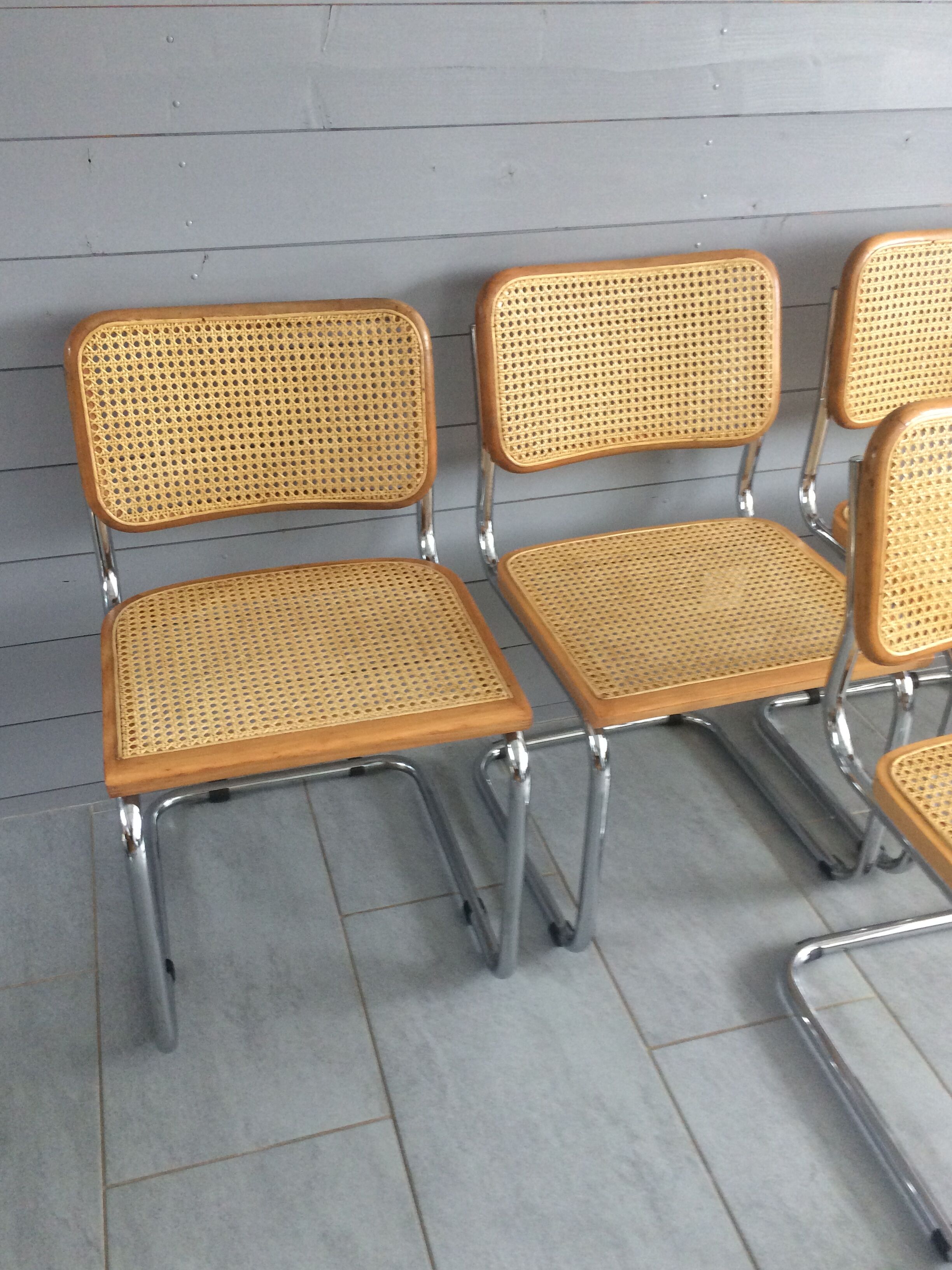 Series of 5 chairs B32 Breuer