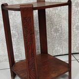 Pedestal table art deco side cabinet