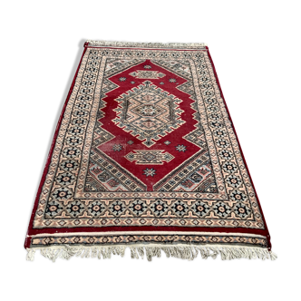 Tapis pakistanais ancien en laine noué main certifié 159x94cm