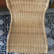 Trio of vintage Ikea rattan and aluminum chairs