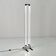 White floor lamp by Gian N. Gigante for Zerbetto, 1980