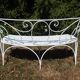 Wrought iron garden bench