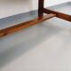 Brutalist rectangular dining table by Georges Robert in pine wood.