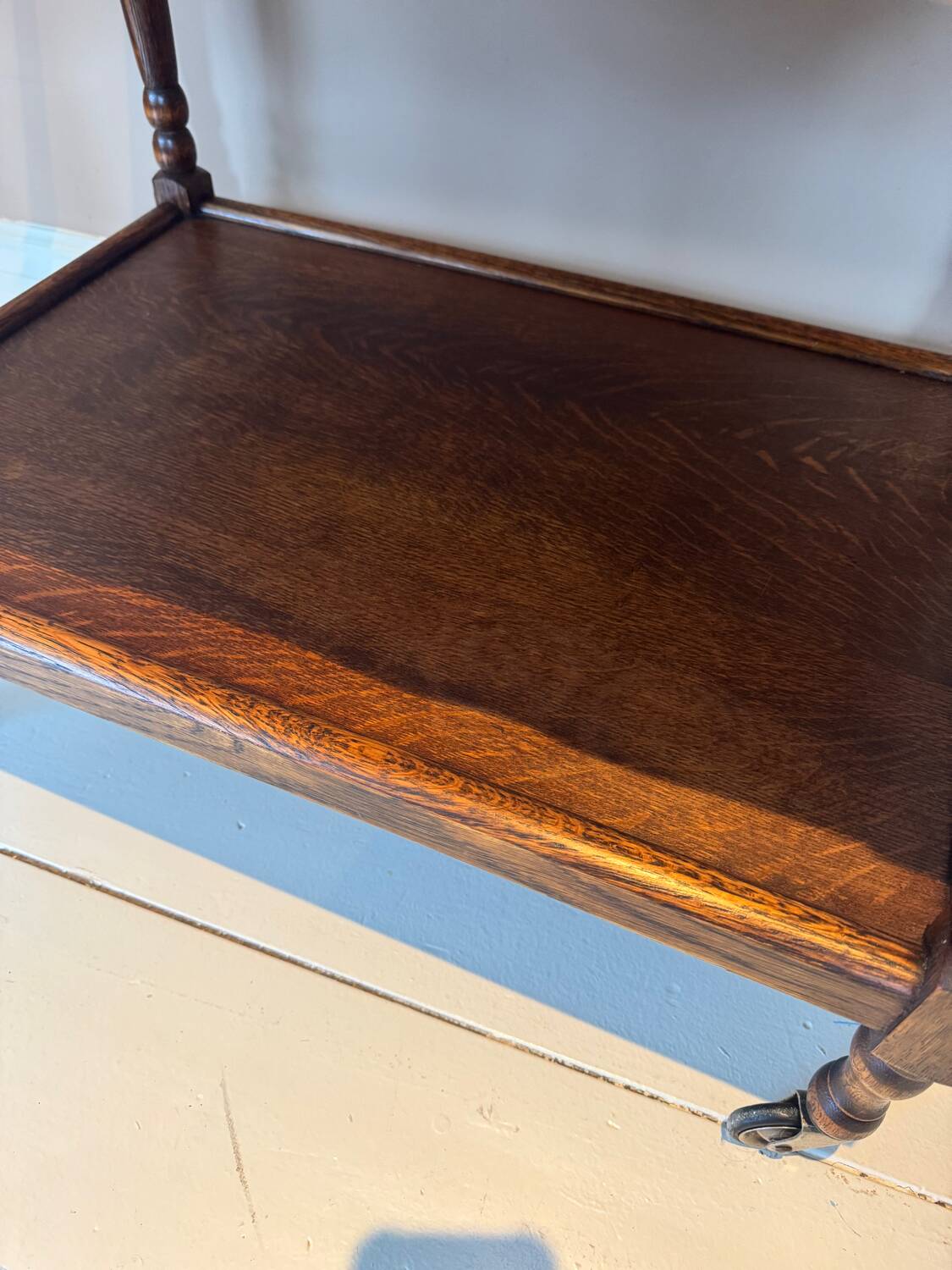 Oak Wooden bar trolley