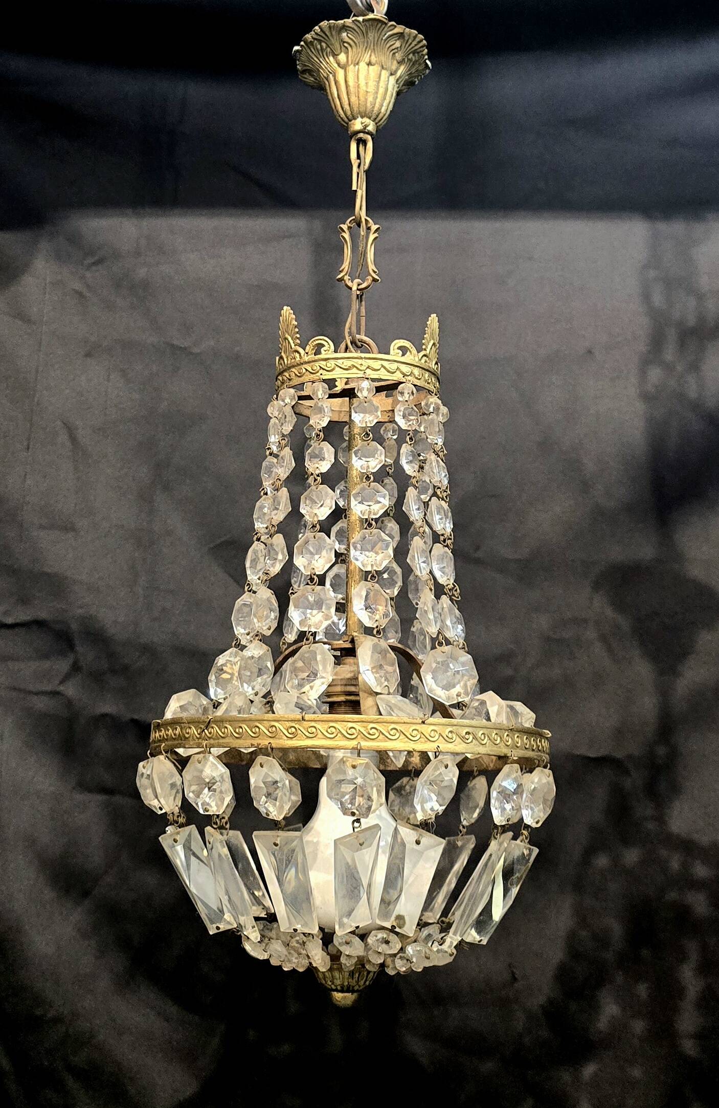 Small 20th century hot air balloon chandelier