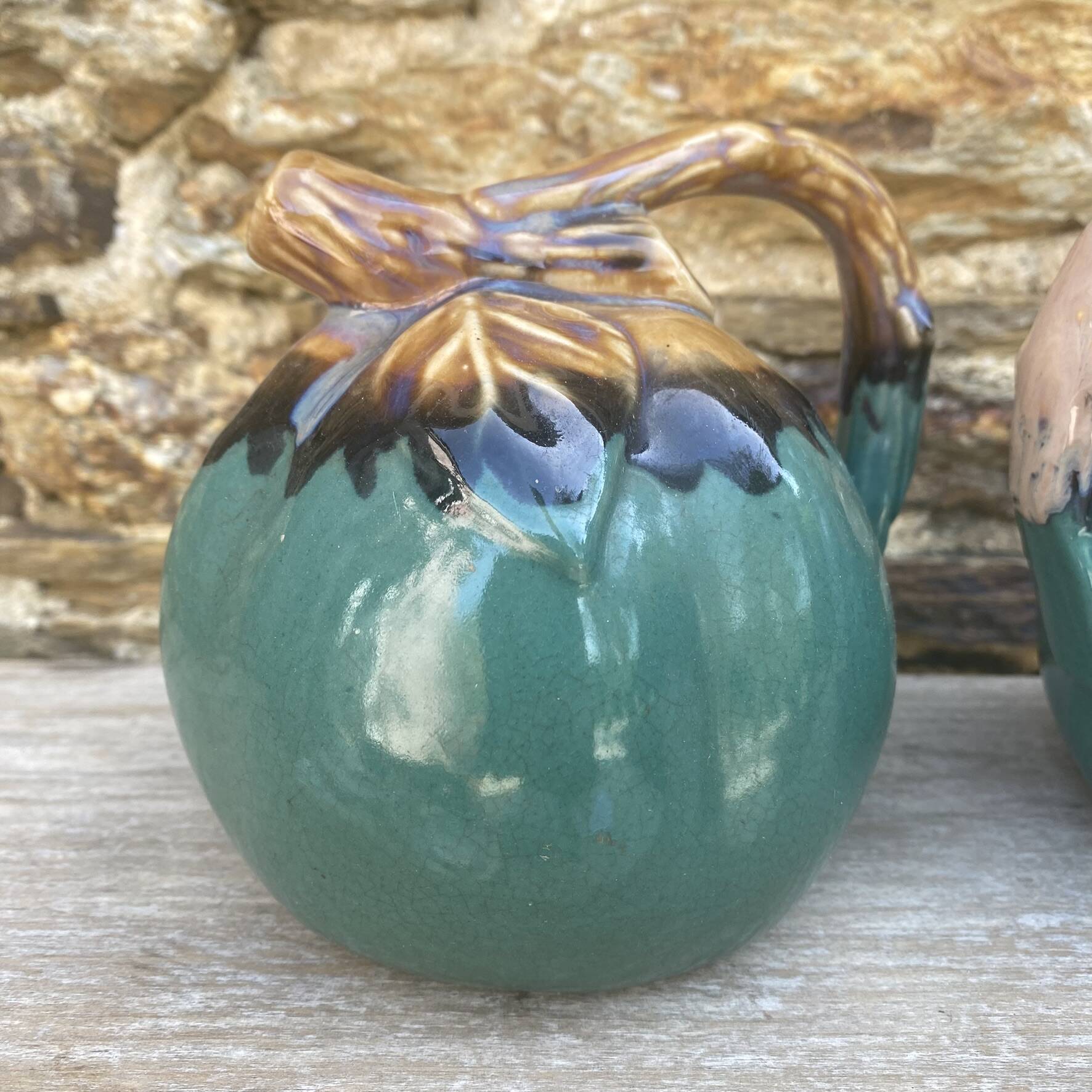 Alpho ceramic apple bottles from the 60s-70s.