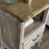 Old solid wood sideboard, restyled and chalk-washed