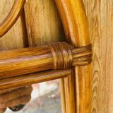 Vintage rattan mirror