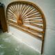Rattan headboard of the 70s