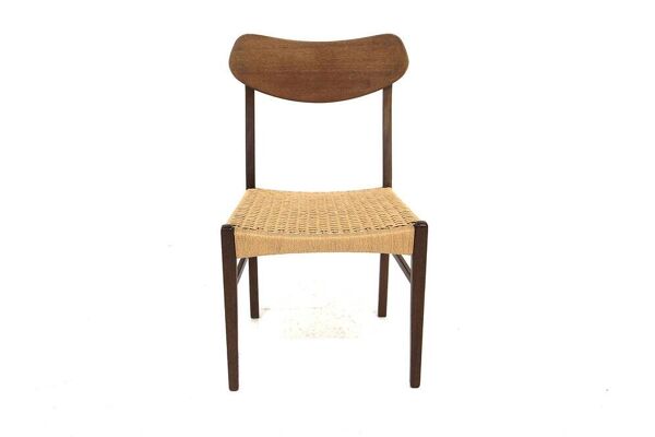Set de 4 chaises scandinave en teck, Danemark, 1960