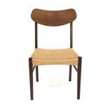 Set of 4 Scandinavian teak chairs, Denmark, 1960