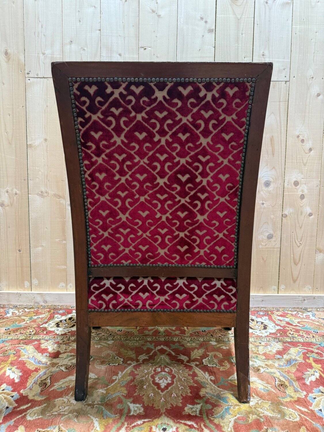 Fauteuil - Bergère époque Empire en acajou