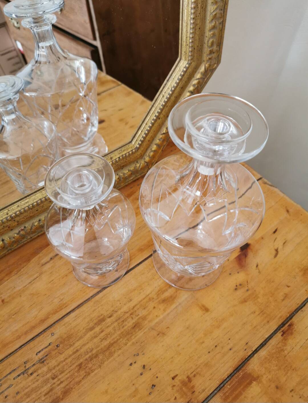 Argental crystal decanters