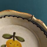 Antique hand painted French plate, Nevers ceramics, 18th century
