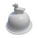 Small butter dish in porcelain