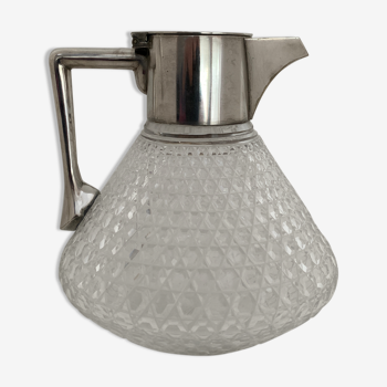 Kirby Beard old chiseled crystal carafe