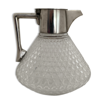 Kirby Beard old chiseled crystal carafe