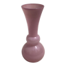 Vase en opaline verre rose style bohème