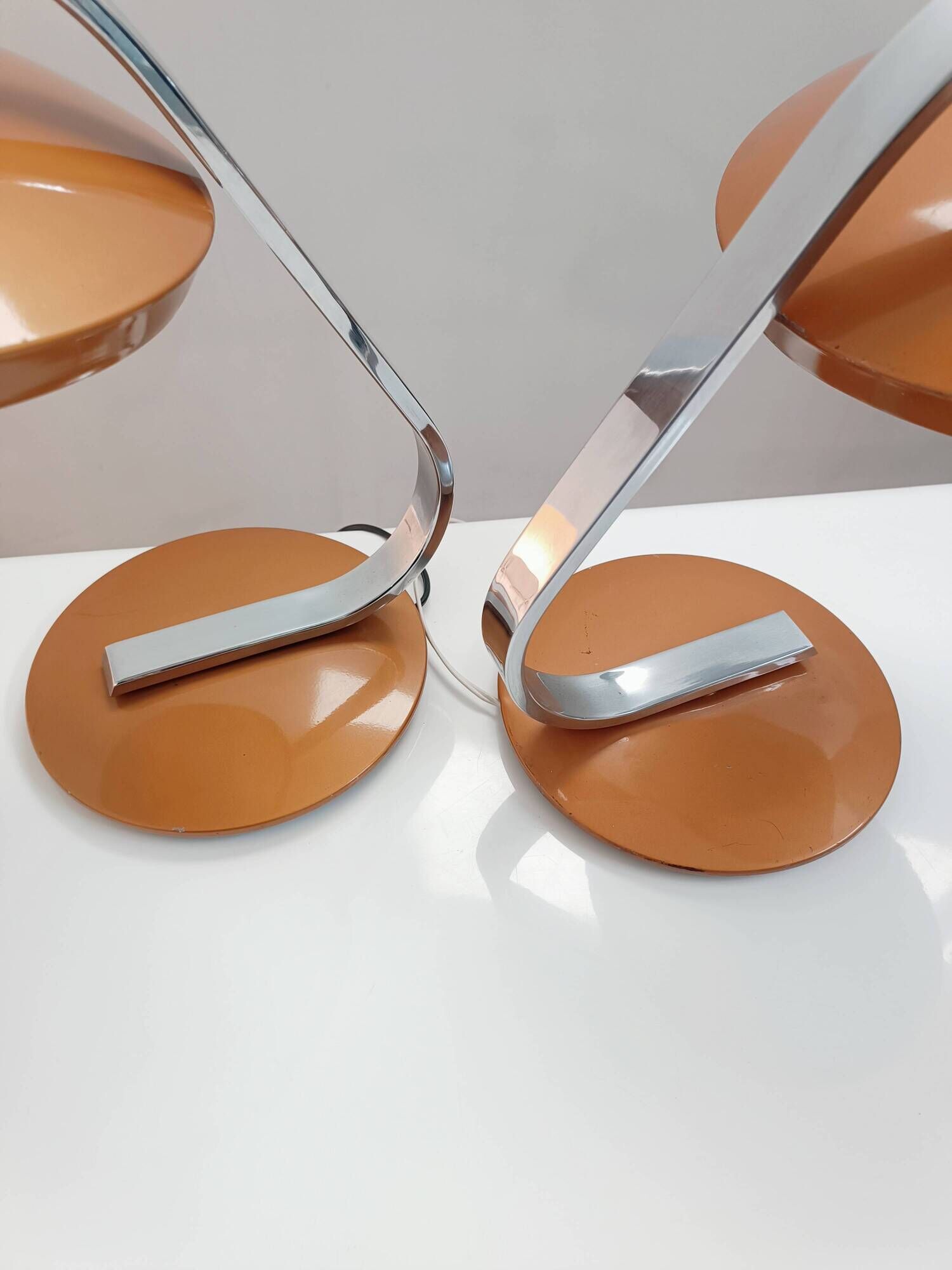 Pair of 520c lamps by LP Oliva for Fase 1970s
