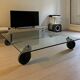 Gae AULENTI (1927-2012) Coffee table model "Table with wheels" for Fontana