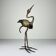 Salvino Marsura, brutalist bird sculpture, 1950s, iron