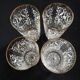 4 vintage water glasses
