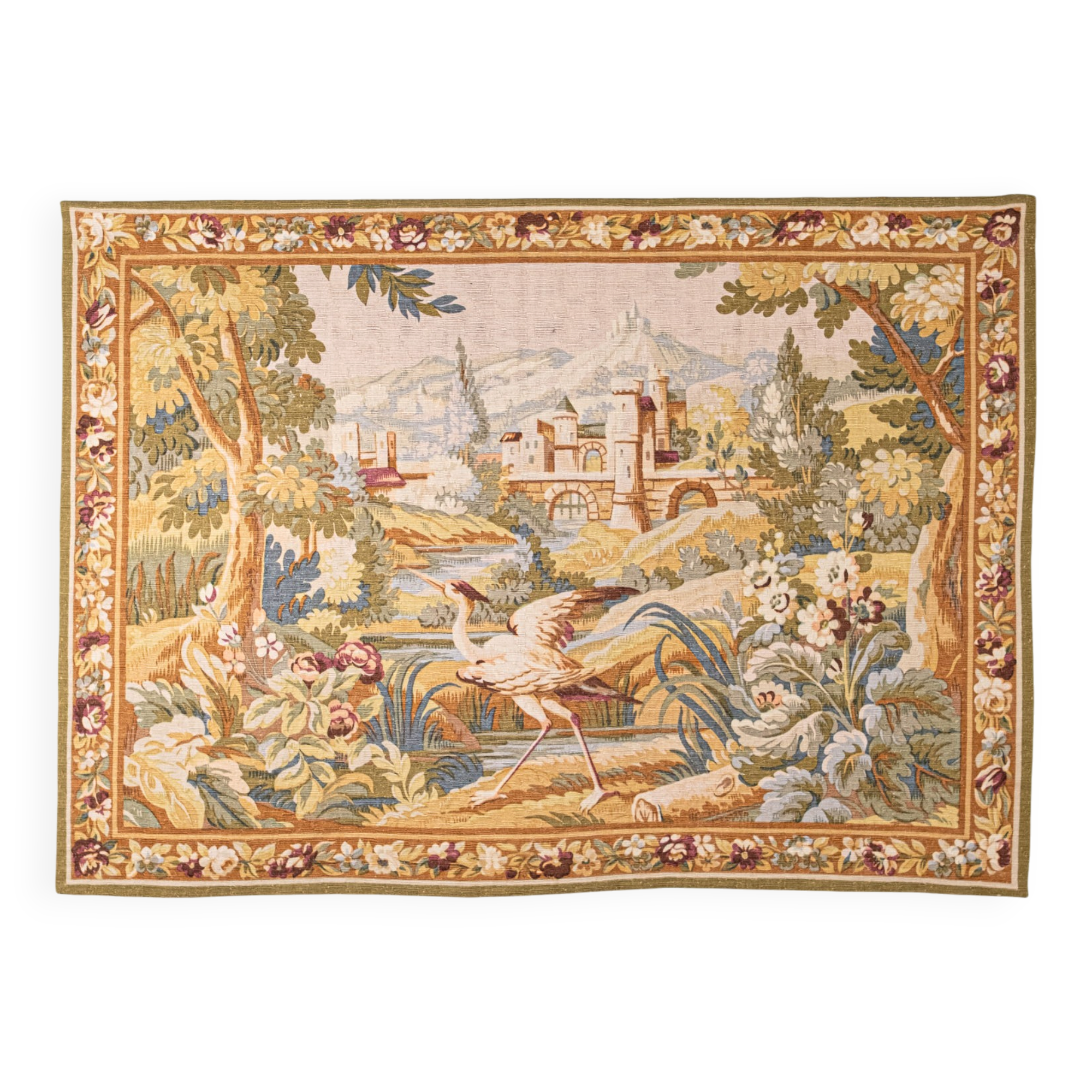 Verdure Tapestry, Robert Four Manufacture, Aubusson, 1980s