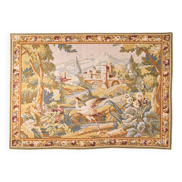 Verdure Tapestry, Robert Four Manufacture, Aubusson, 1980s