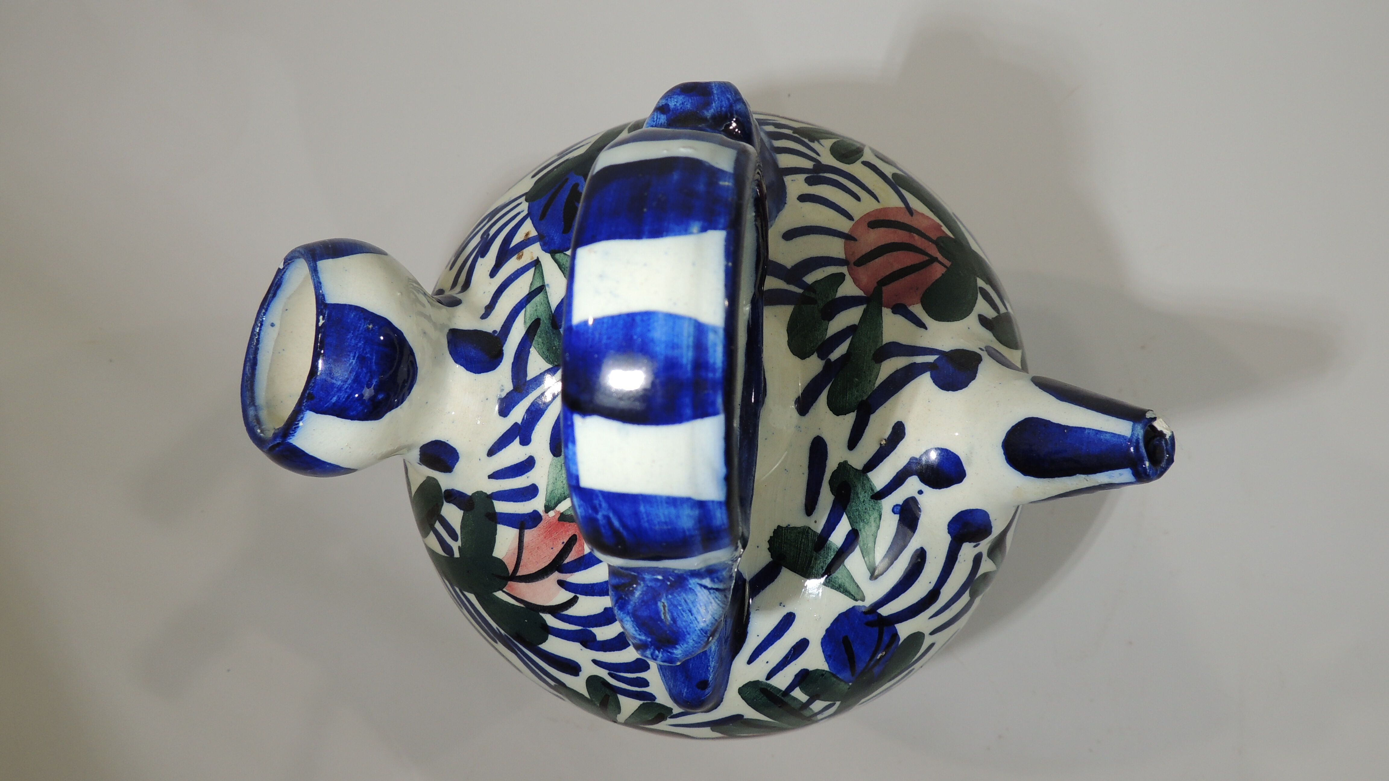 Gargoulette glazed terracotta /vintage/carafe/pitcher