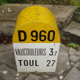 Former metal mileage marker 1950