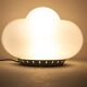 Opaline Murano glass mushroom table lamp, Italy 1970s