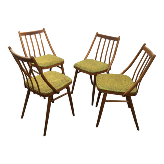 Lot de 4 chaises d'Antonin Suman 60, Tchécoslovaquie