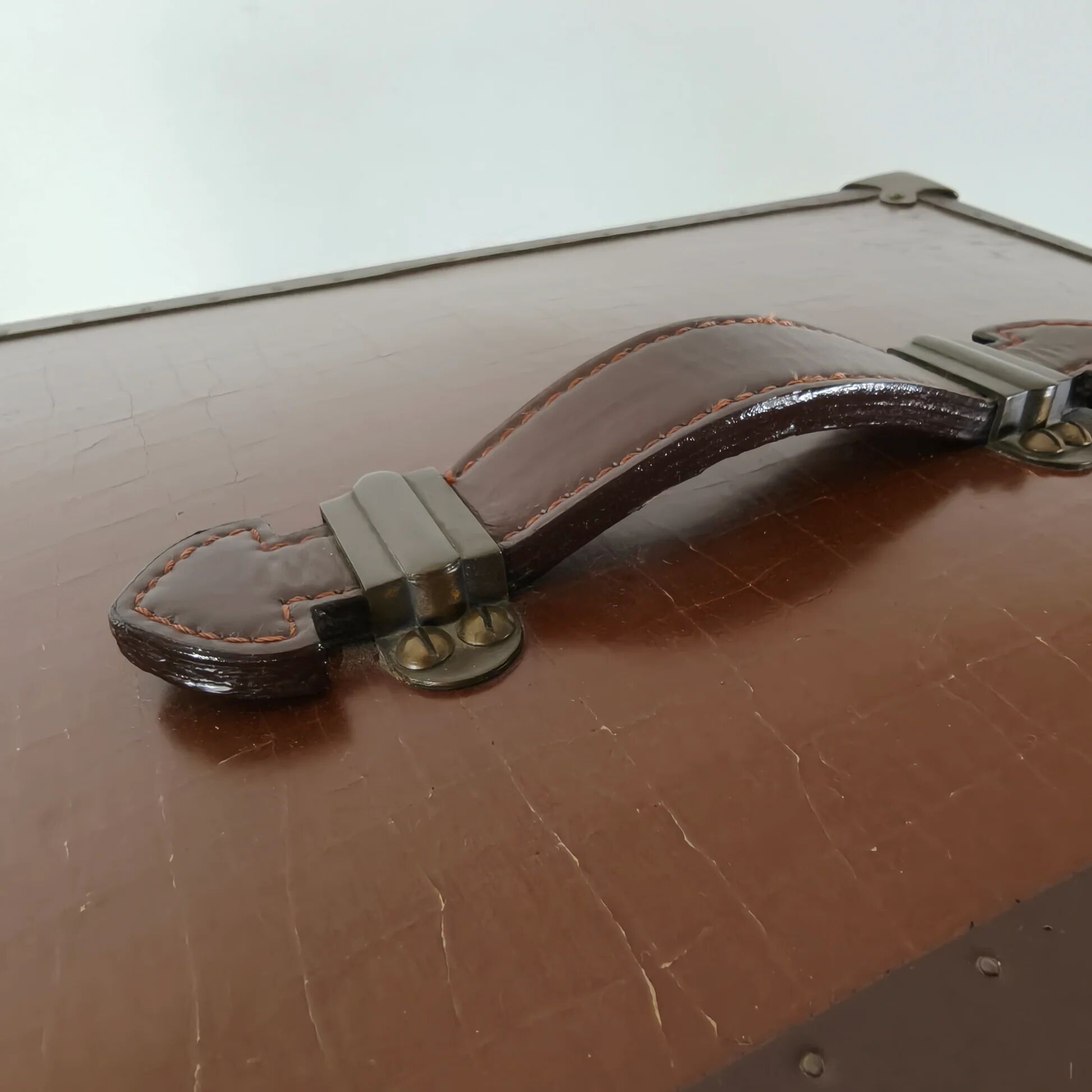 Starbay nautical steamer trunk campaign desk – 20th century