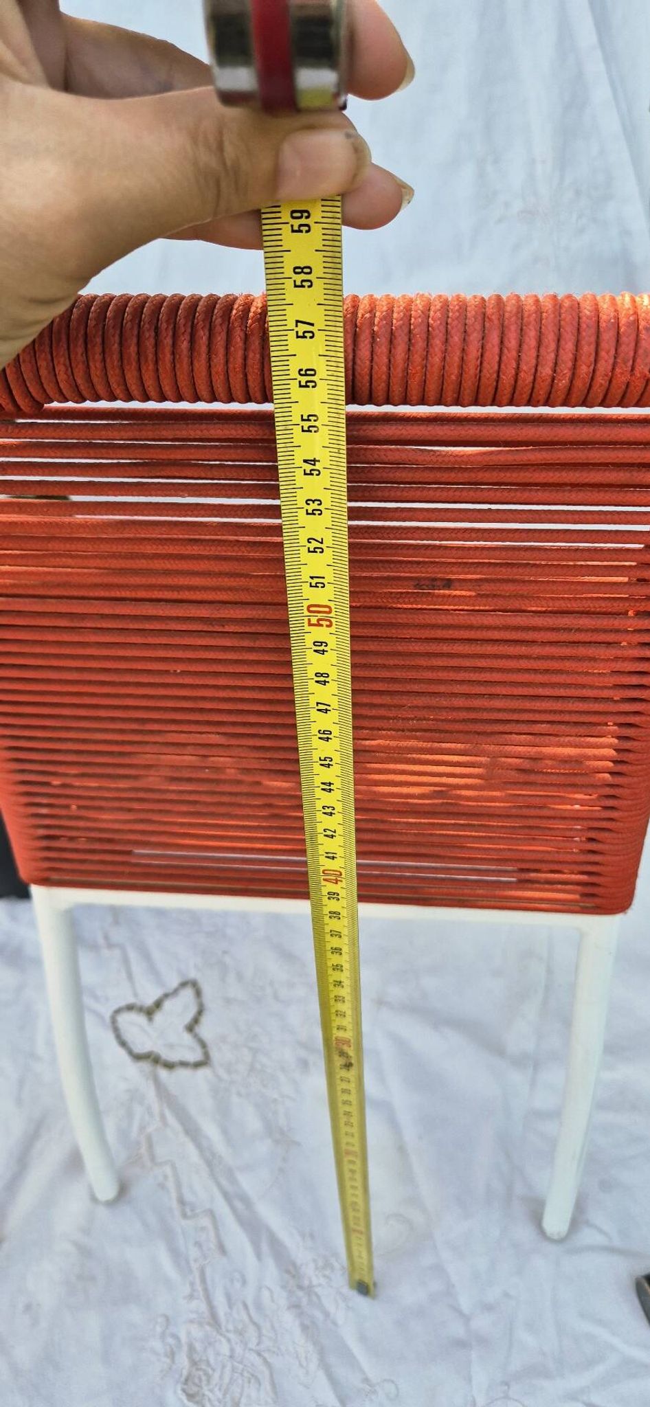 2 chaises enfant scoubidou - années 50