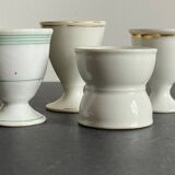 4 coquetiers céramique ancienne