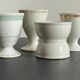 4 antique ceramic egg cups