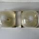 Pair of wall lights or flush mounts in plexiglass by Leola, 1970s, Germany.