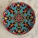Longwy enamel dish Arabesques creation by P. Mignon