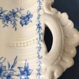 Ancien plat de présentation carré en porcelaine estampillé Sarreguemines et Digoin