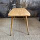 Raw wood coffee table & compass legs